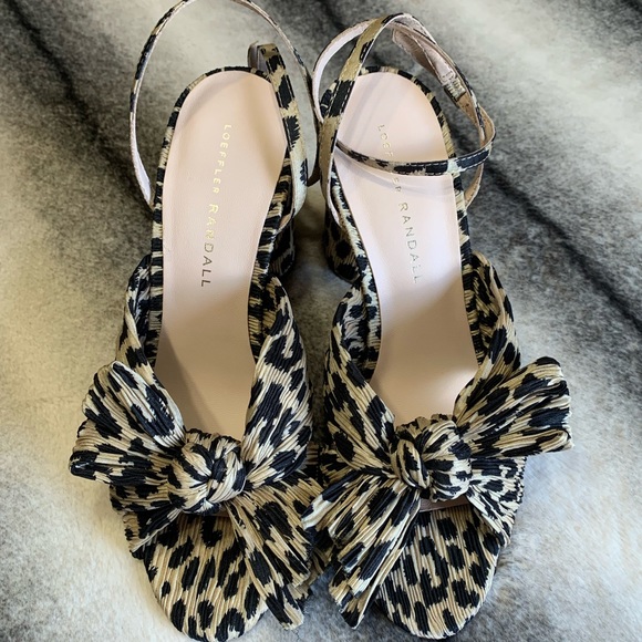 Loeffler Randall Shoes - { Loeffler Randall } Camellia Leopard Bow Heels